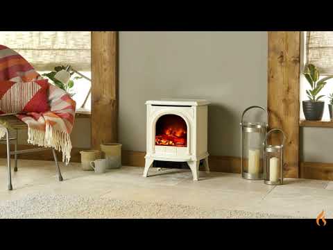 Gazco Huntingdon 20 electric stove in Ivory Enamel